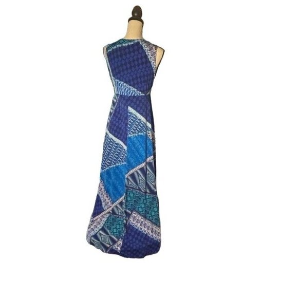 Chico's Multicolor Sleeveless High/Low Dress Size 4 - Picture 3 of 8